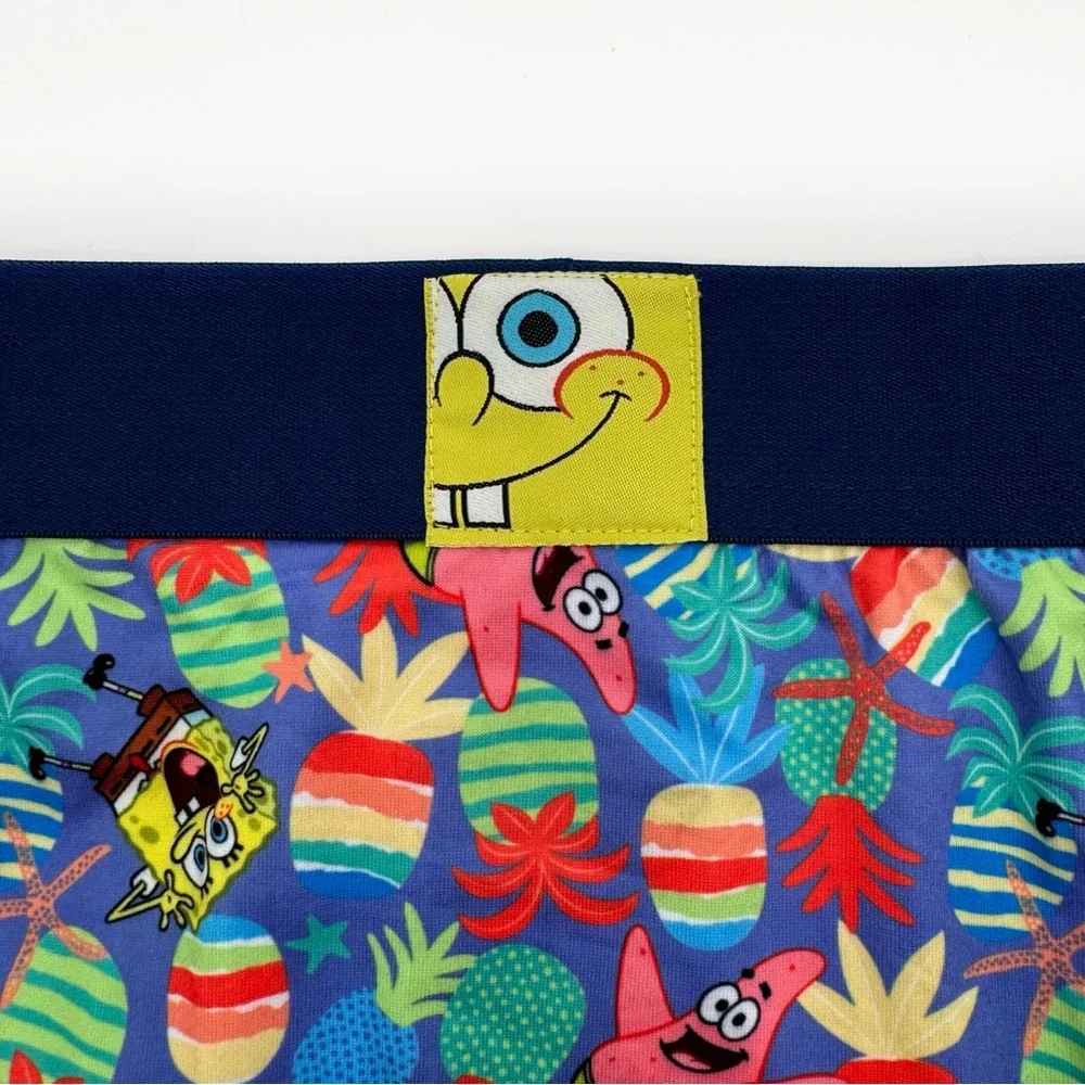 SpongeBob Crazy Boxer Briefs Mens Large Underwear Pineapple Nickelodeon Gift Y2K